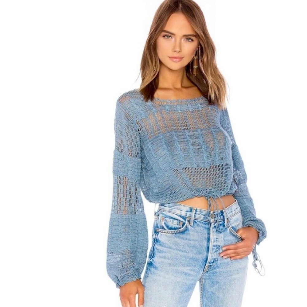 *NEW W/ TAGS* Blue Knit Spring Sweater